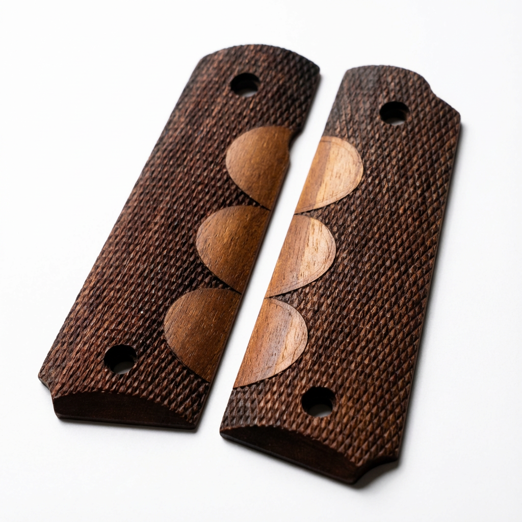 1911 Full Size Grips - Scalloped Checkered