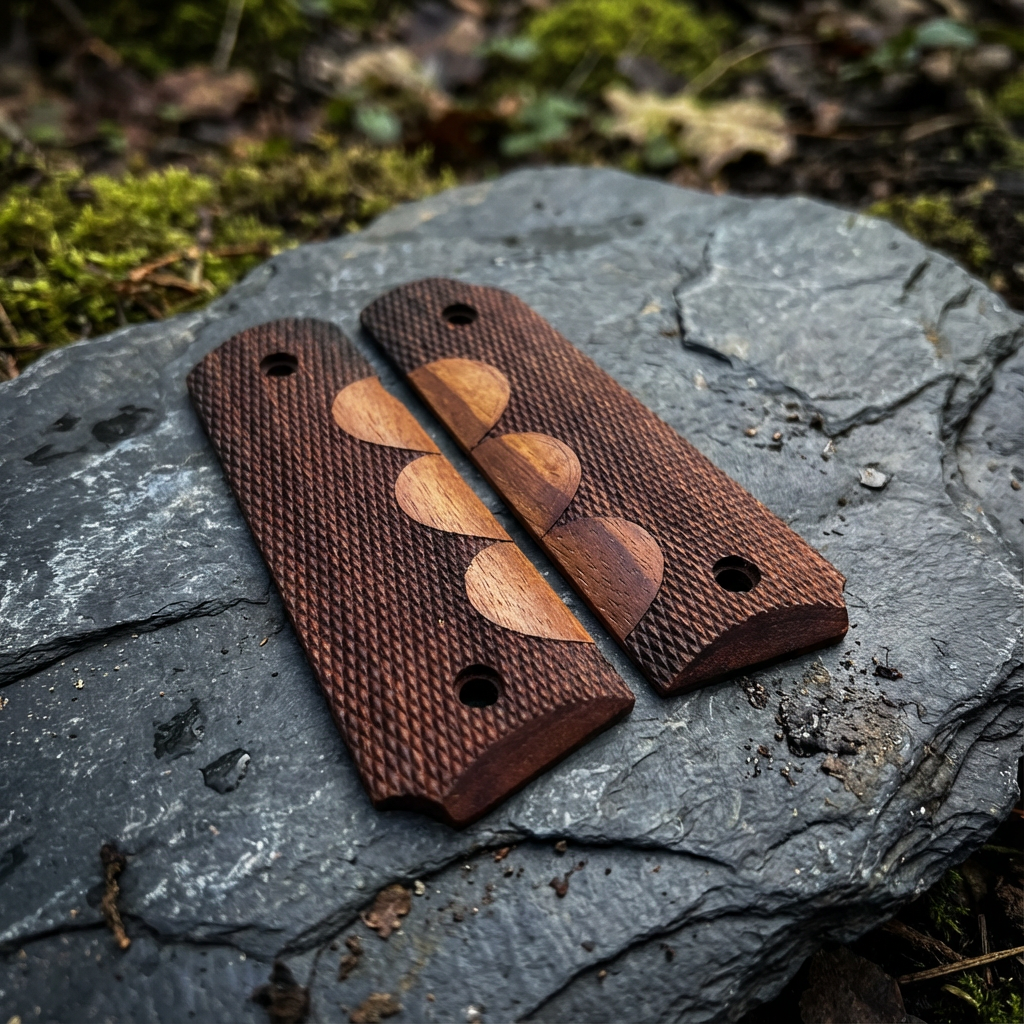 1911 Full Size Grips - Scalloped Checkered