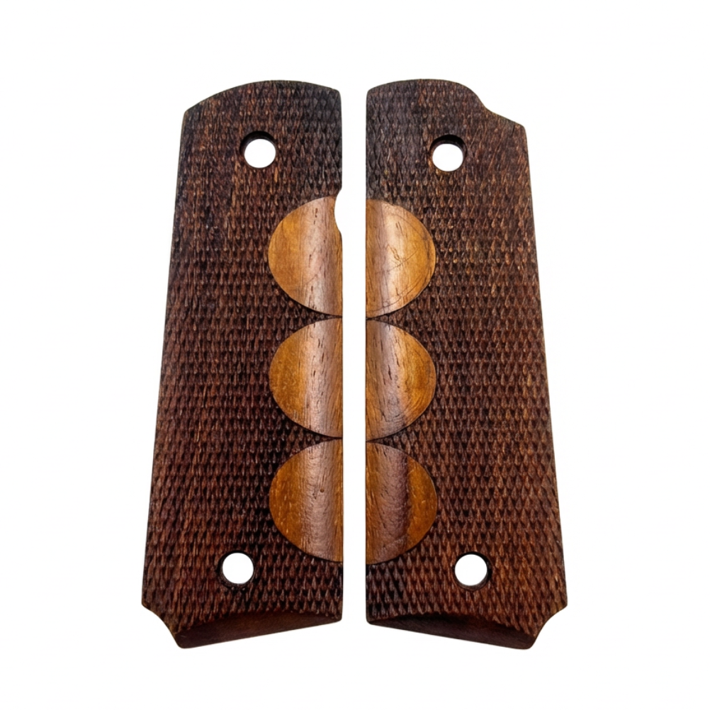 Handcrafted real walnut pistol grips by TK Grips