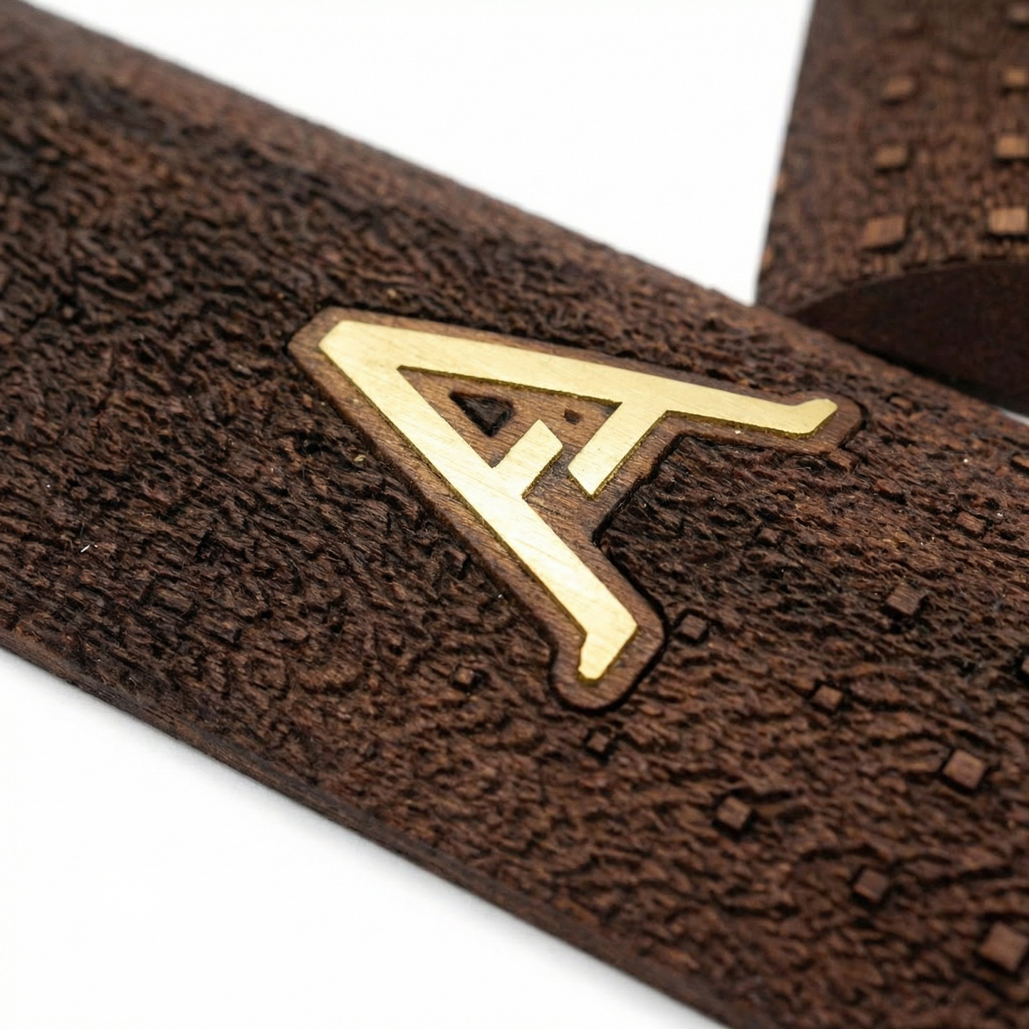 1911 Full Size Grips - Pixel Cube Texture - Personalized Gold Initial