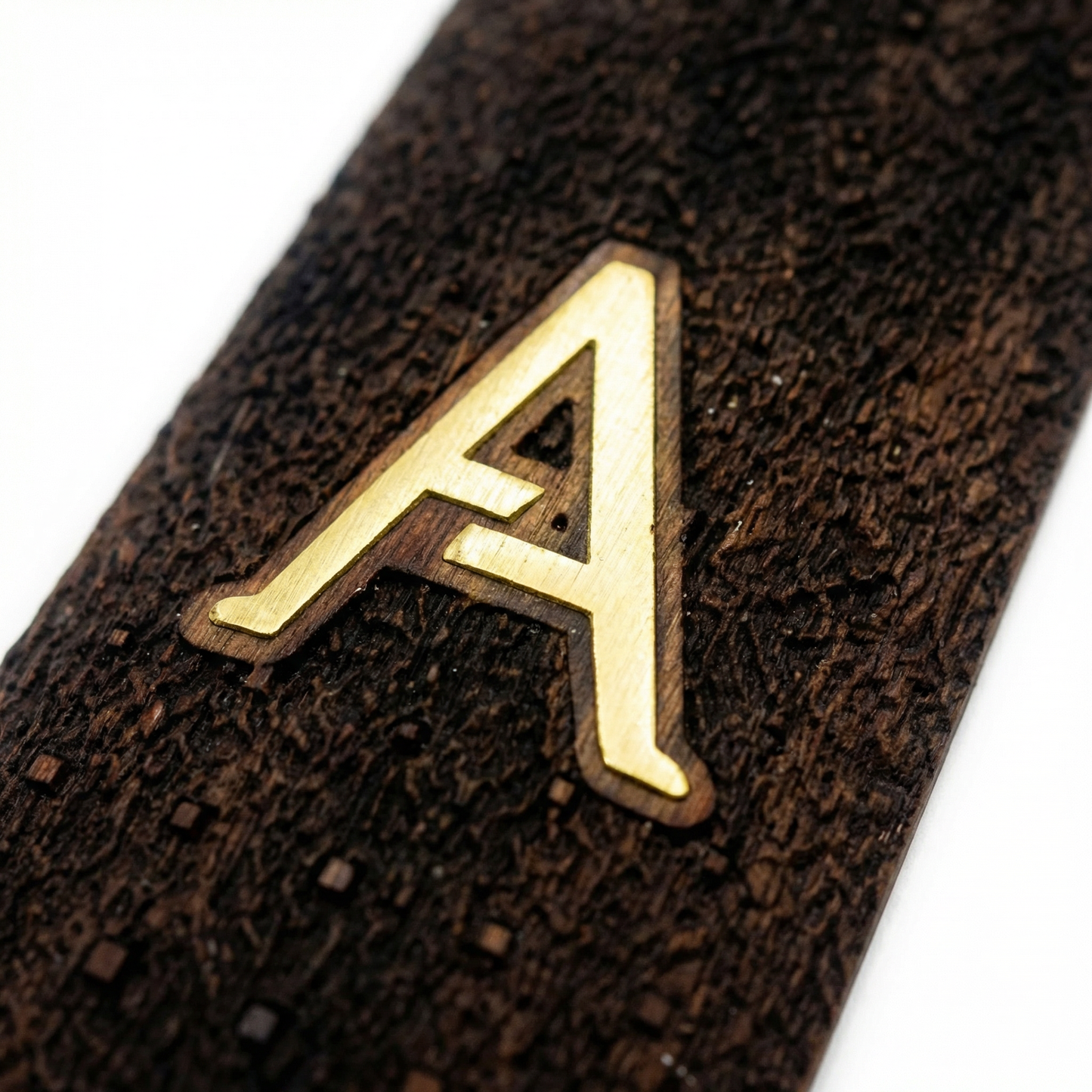 1911 Full Size Grips - Pixel Cube Texture - Personalized Gold Initial