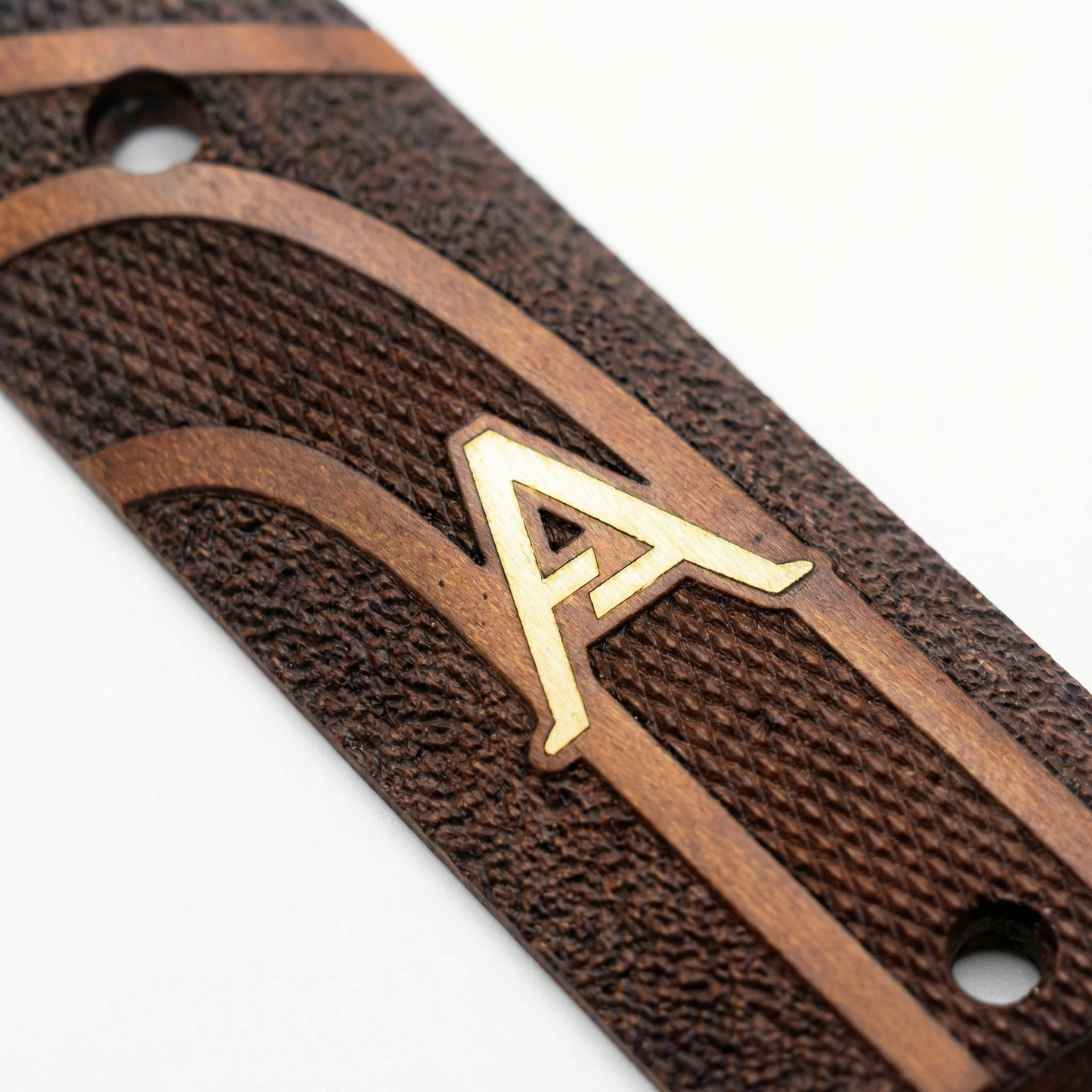 1911 Full Size Grips - Double Arch - Personalized Gold Initial