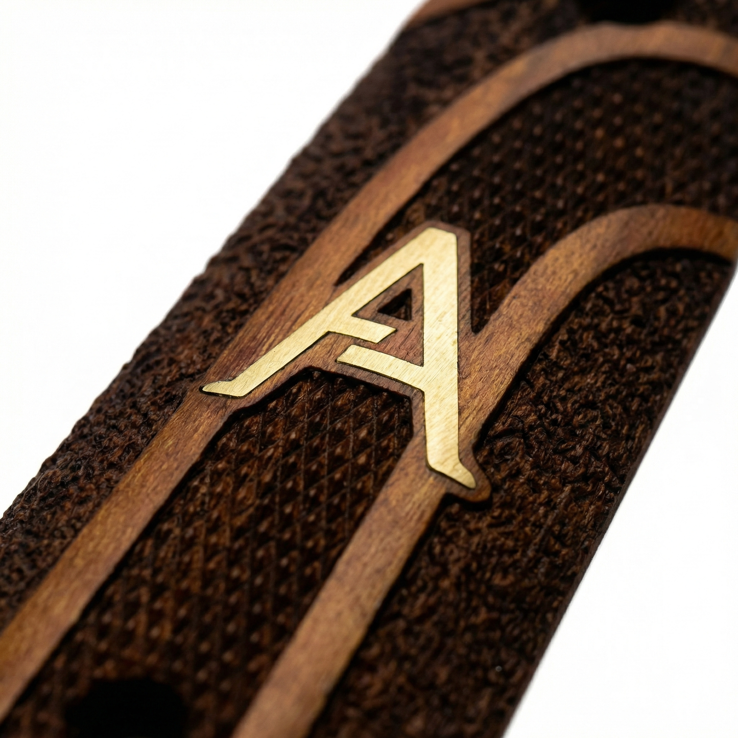 1911 Full Size Grips - Double Arch - Personalized Gold Initial