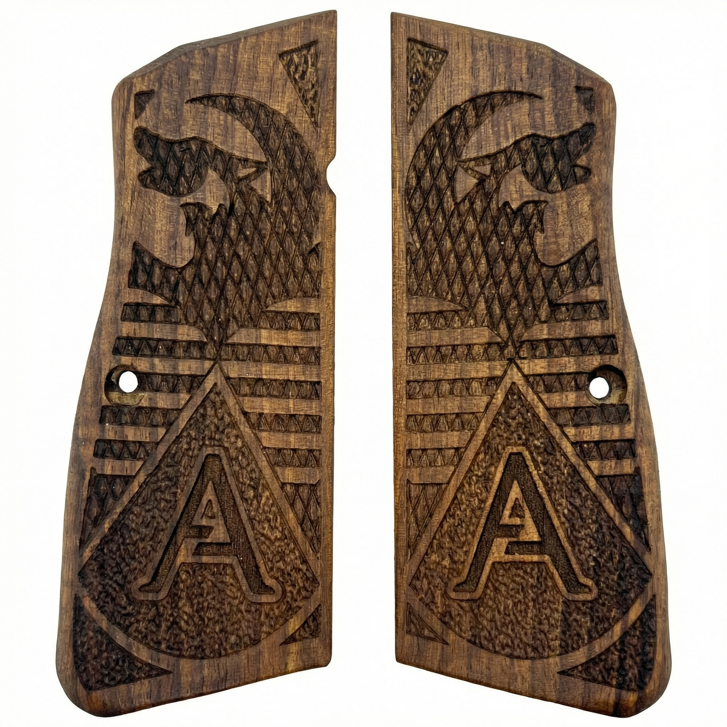 Browning Hi Power Grips - Turkish Wolf