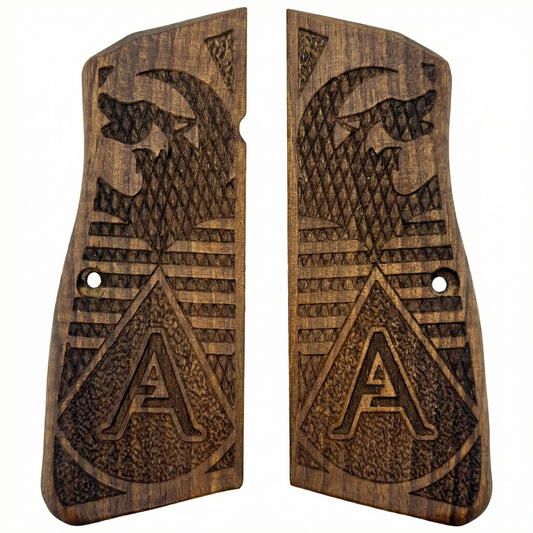 Browning Hi Power Grips - Turkish Wolf