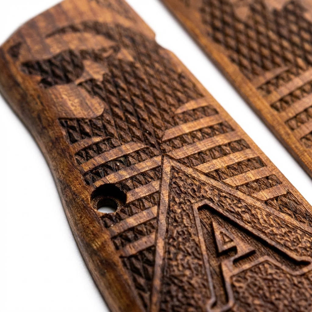 Browning Hi Power Grips - Turkish Wolf