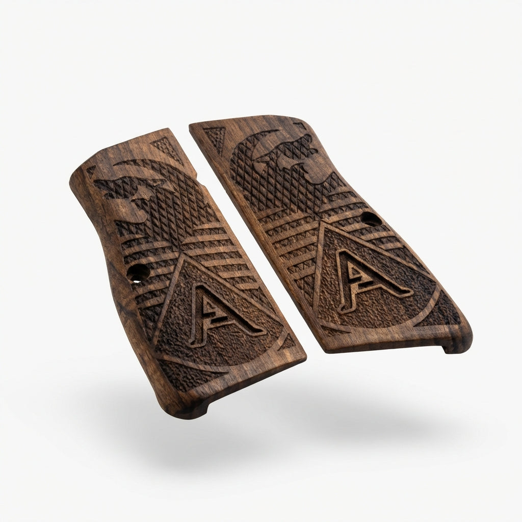 Browning Hi Power Grips - Turkish Wolf