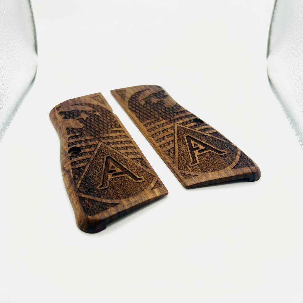 Browning Hi Power Grips - Turkish Wolf