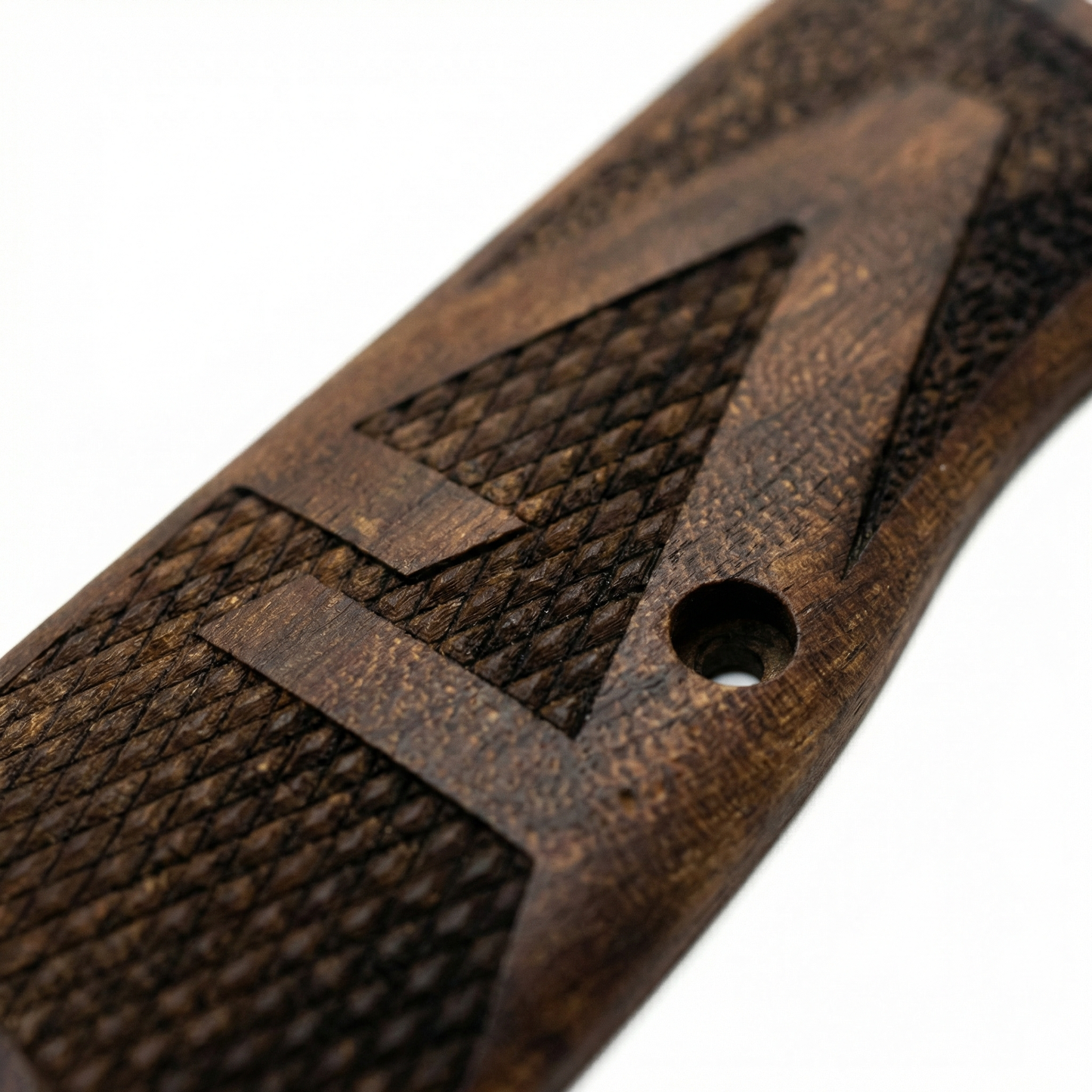 Browning Hi Power Grips - Classic Checkered - Personalized Initial