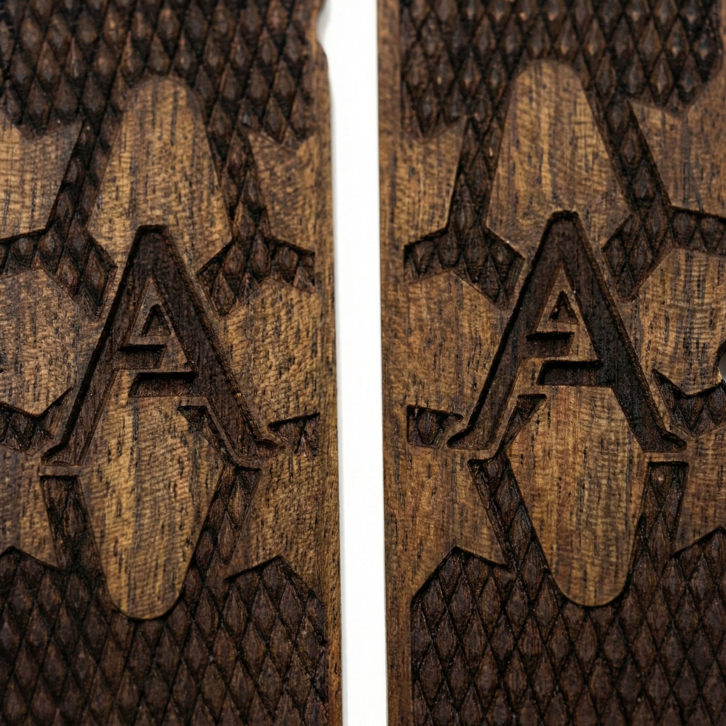 Browning Hi Power Grips - Atomic Texture - Personalized Initial