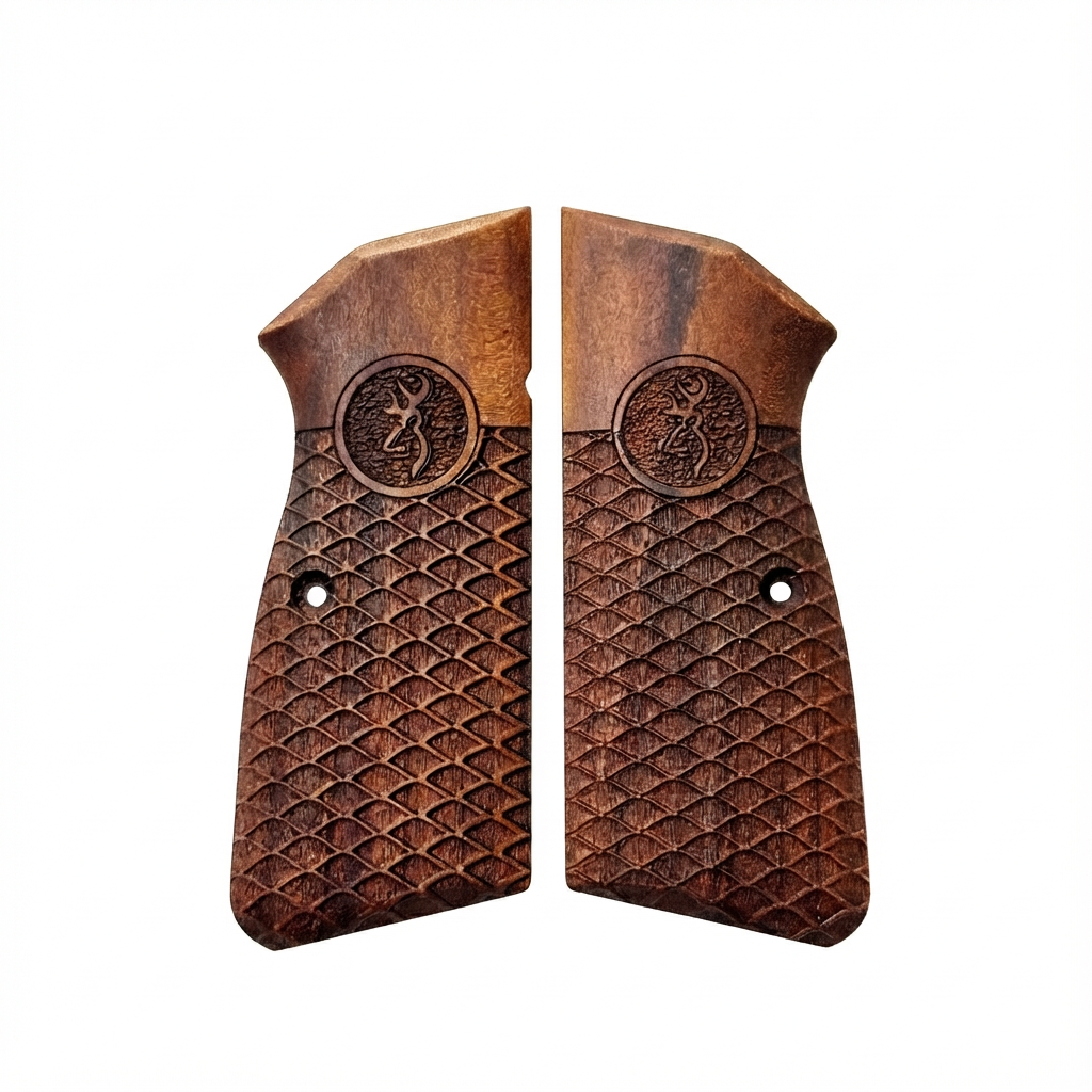 Browning Hi-Power Grips – Wide Diamond Logo